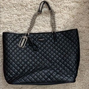 Handcrafted black Coach purse